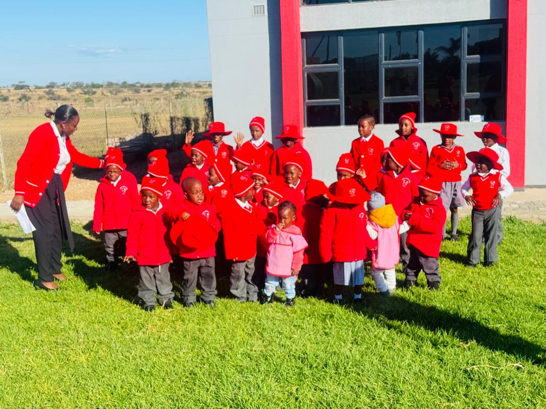 Toddlers playing and learning in the Early Childhood Development class at Alpha Junior School
